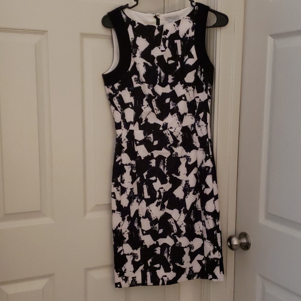 Black and white H&M Work Dress